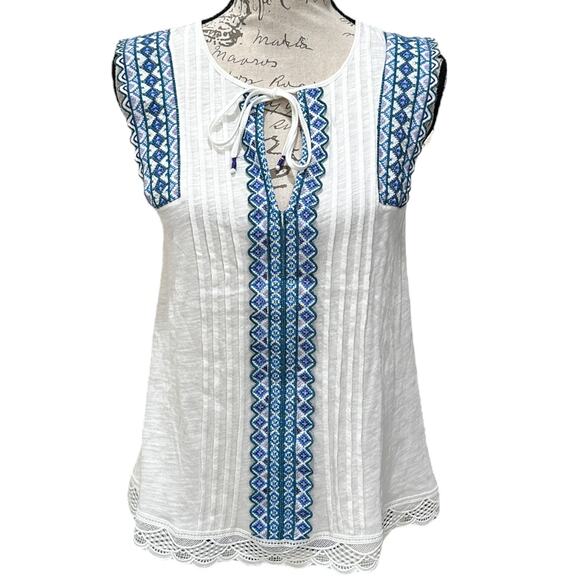 NWT Anthropologie Sigrid Embroidered Tank - Picture 4 of 8